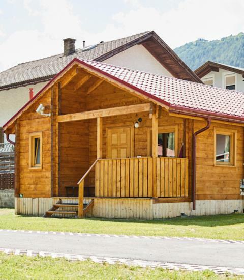 Camping Dreilaendereck Blockhuetten & Apartments Ried im Oberinntal Exterior foto